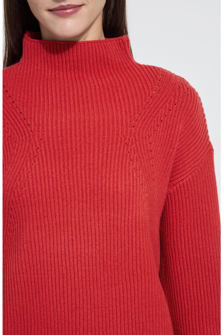 Hyacinth Rib Sweather, Alternate, color, EXTRA ORDINARY RED