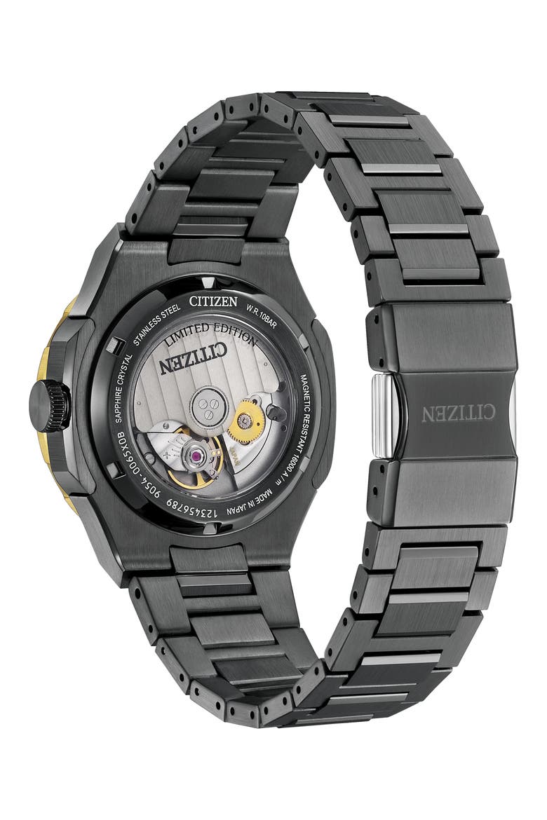 Series8 880 The Seasons Winter GMT Automatic Bracelet Watch, 41mm, Alternate, color, GRAY
