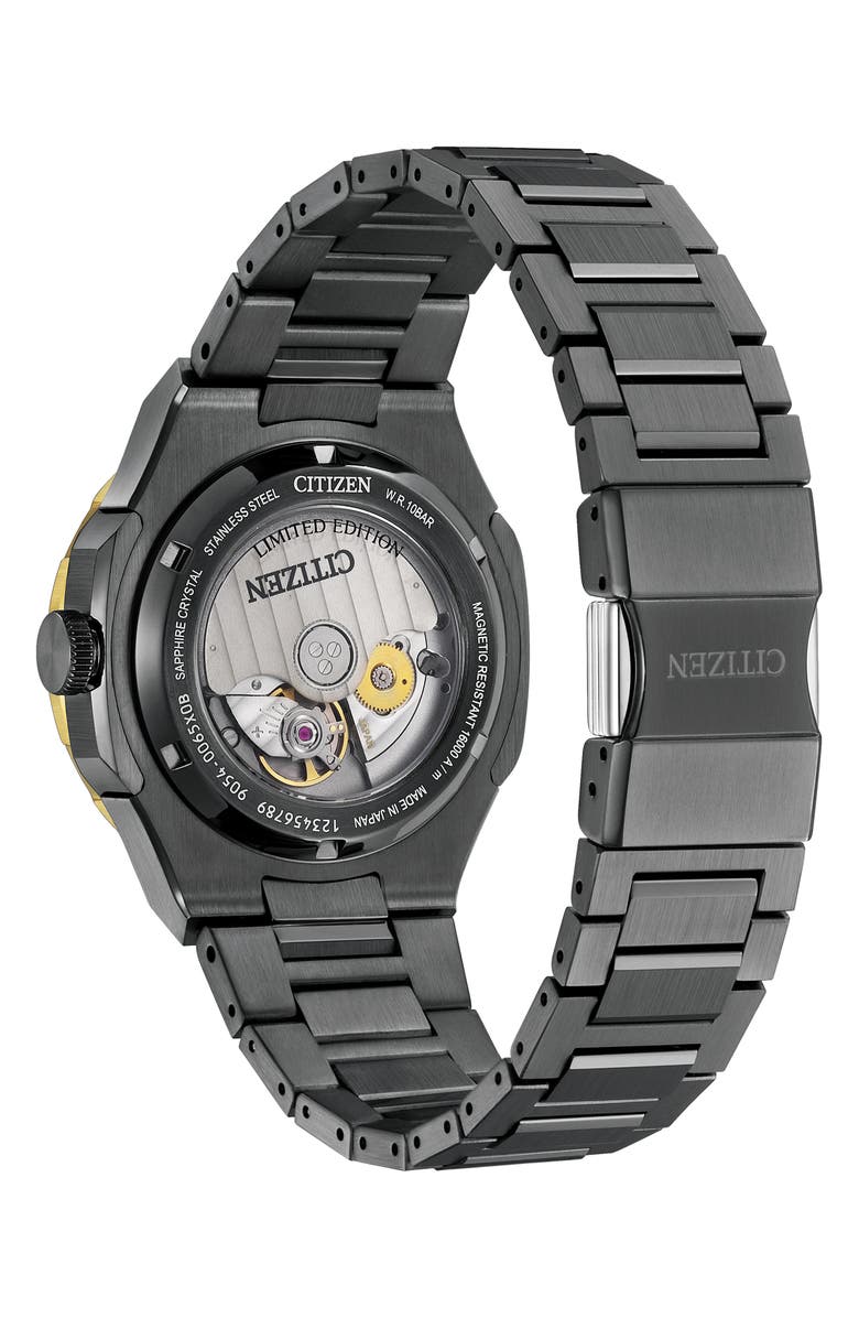 Citizen Series8 880 The Seasons Winter GMT Automatic Bracelet Watch, 41mm, Alternate, color, Gray