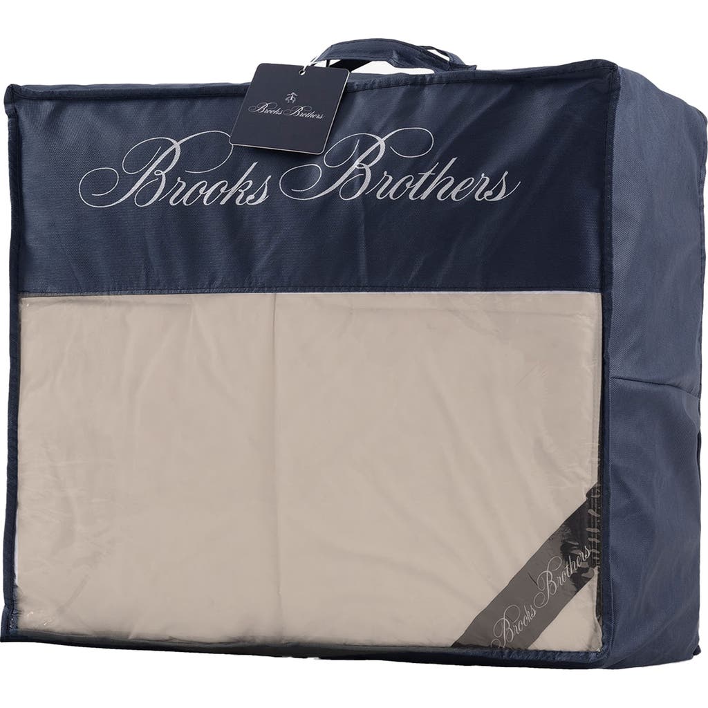 Shop Brooks Brothers Quilted Mattress Topper In Cream