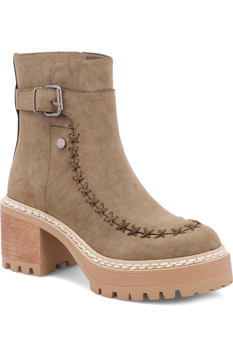 MIA Toula Platform Bootie, Main, color, Khaki