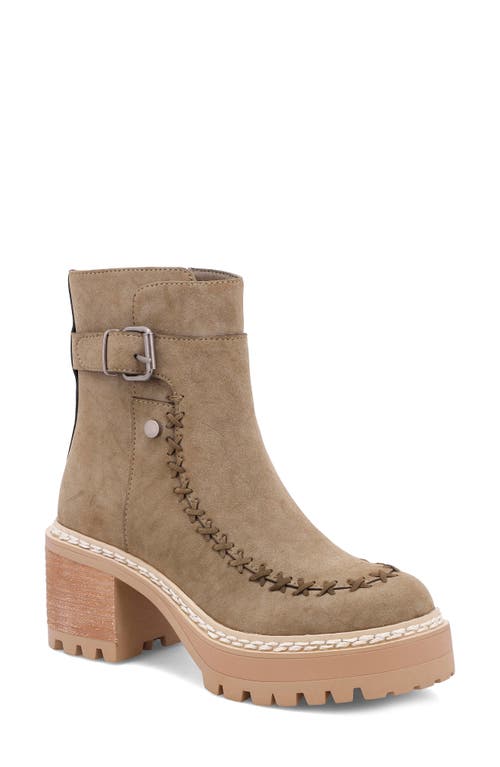 MIA Toula Platform Bootie in Khaki 
