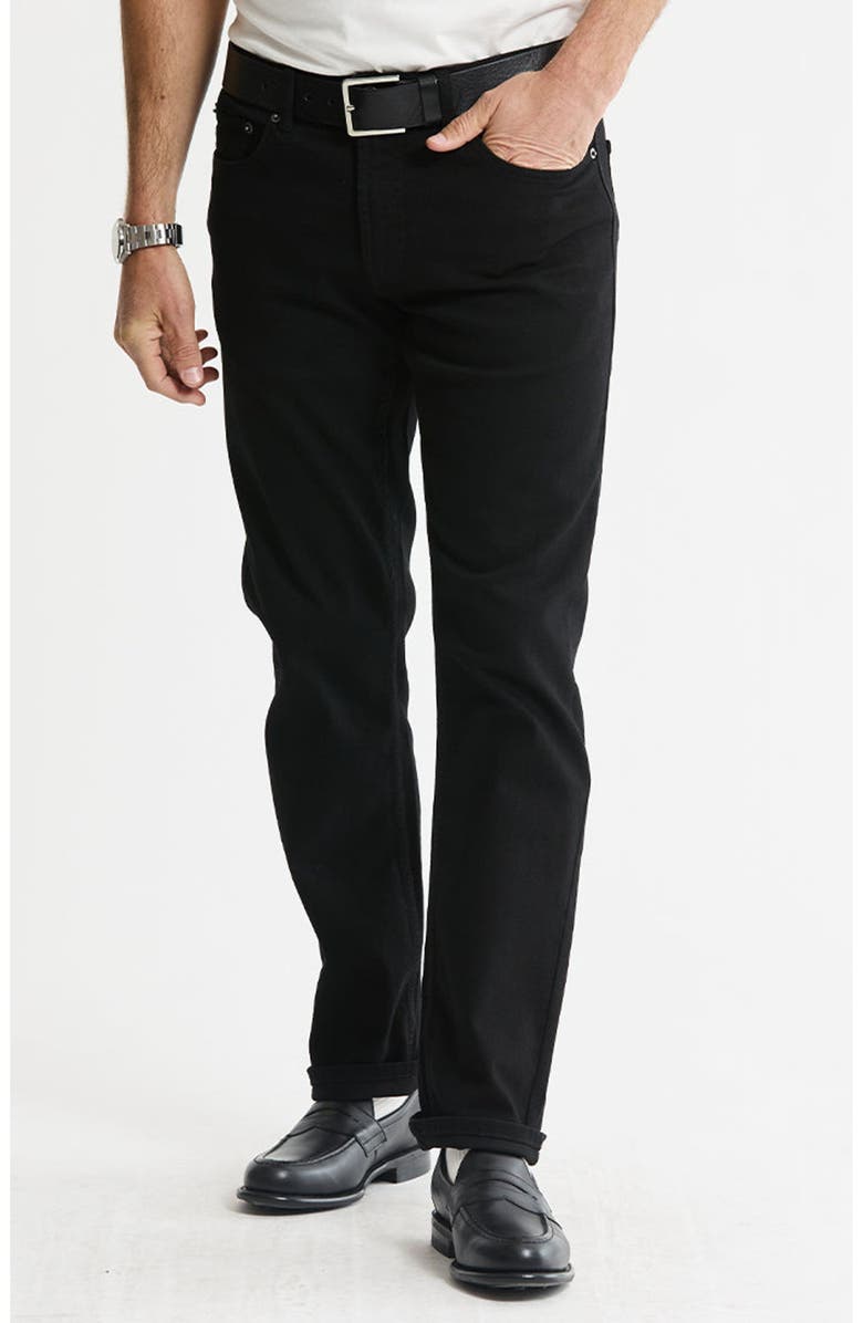 JACHS Relaxed Straight Fit 5-Pocket Denim Pants, Alternate, color, Black