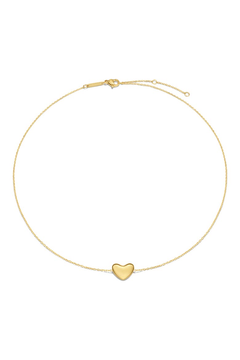 Bubble Heart Pendant Necklace, Main, color, GOLD