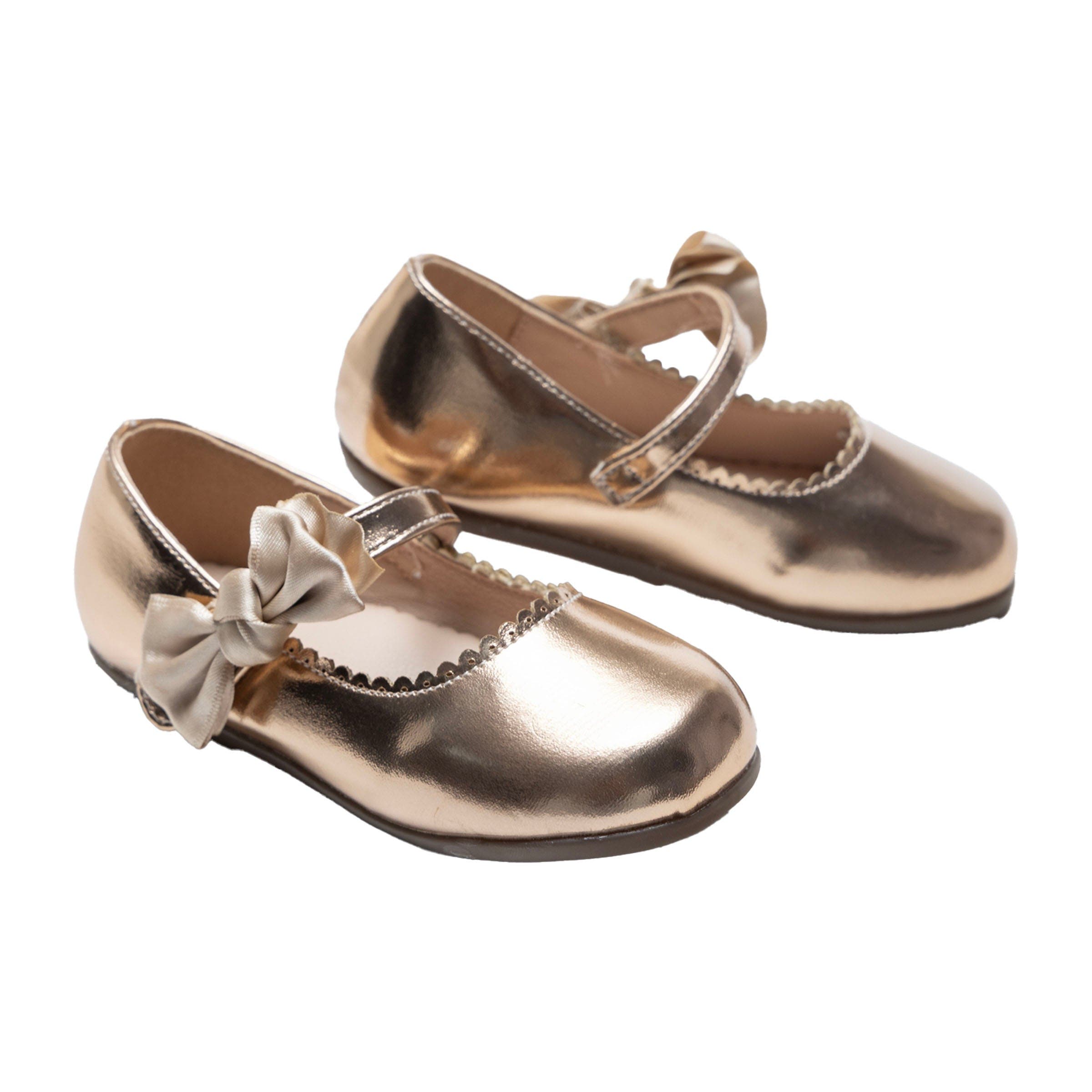 Tulleen Satin Elodie Rhinestone Bow Flats, Main, color, Champagne