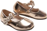 Tulleen Satin Elodie Rhinestone Bow Flats