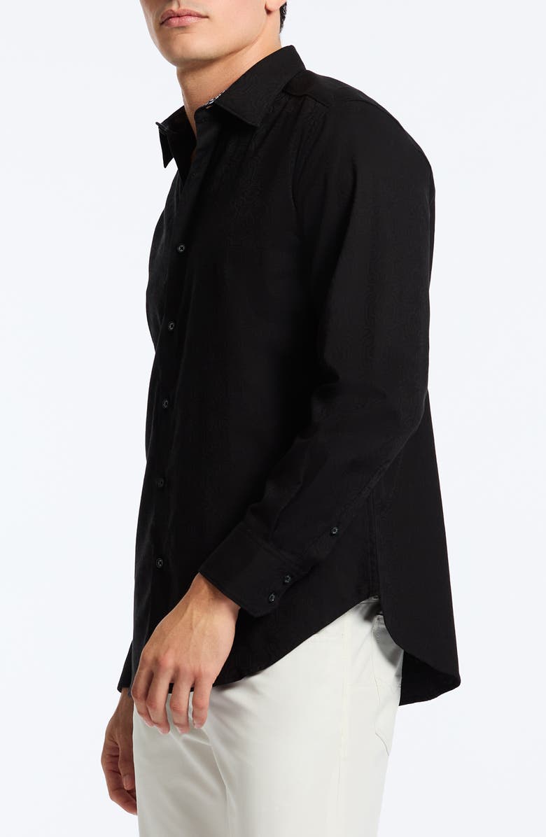 Robert Graham Odyssey Classic Fit Jacquard Long Sleeve Stretch Cotton Button-Up Shirt, Alternate, color, 