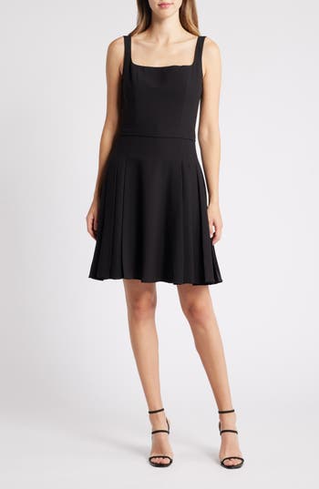 BLACK HALO BLACK HALO APHRODITE PLEATED FIT & FLARE DRESS