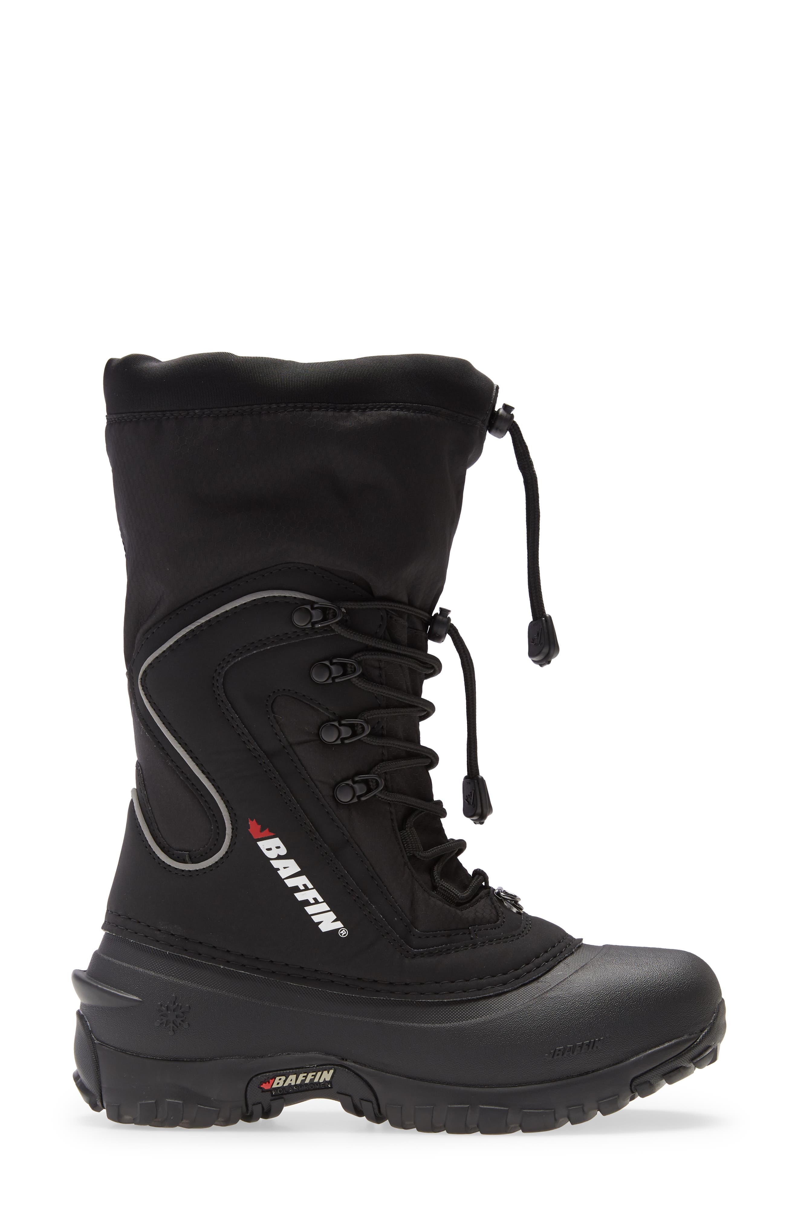 Baffin Flare Waterproof Winter Boot, Alternate, color, Black