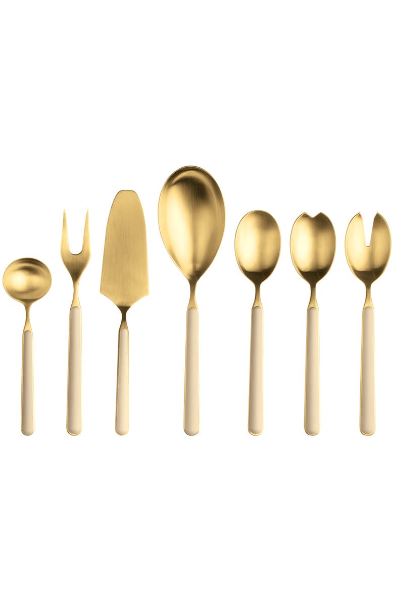 Fantasia Serving Set - 7 Pieces, Main, color, Off White Beige