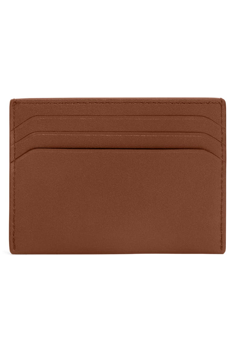 Nassau Slim Leather Card Case, Alternate, color, COGNAC