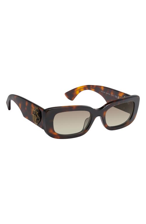 Kurt Geiger London 52mm Rectangular Sunglasses In Brown