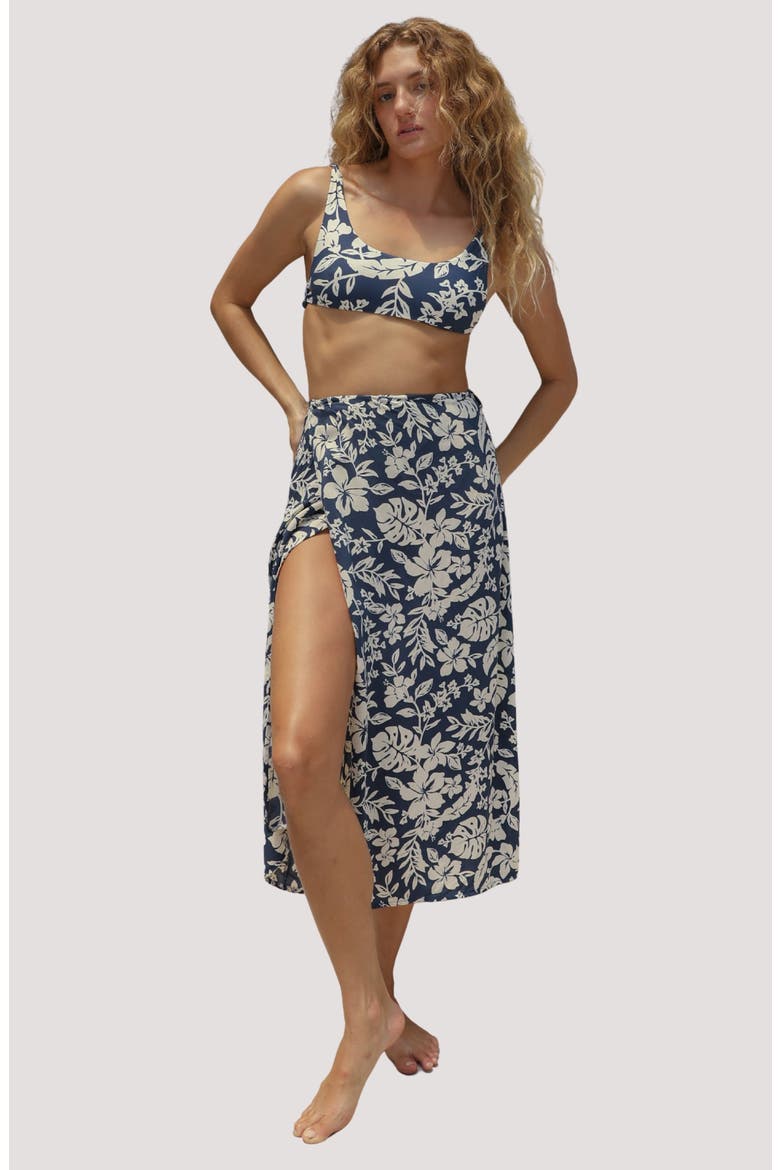 Holiday Wrap Cover-Up Skirt, Alternate, color, HIBISCO