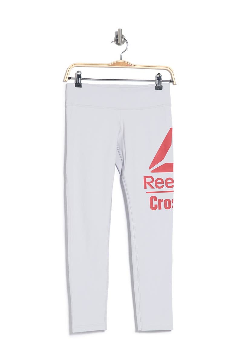 Reebok Lux Crossfit Logo Leggings, Alternate, color, 