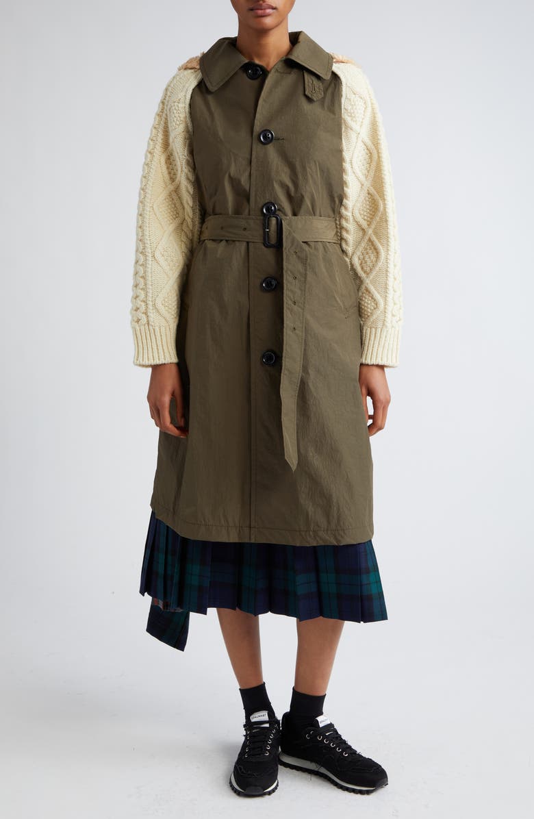 Tao Comme des Garçons Mixed Media Jacket, Alternate, color, 