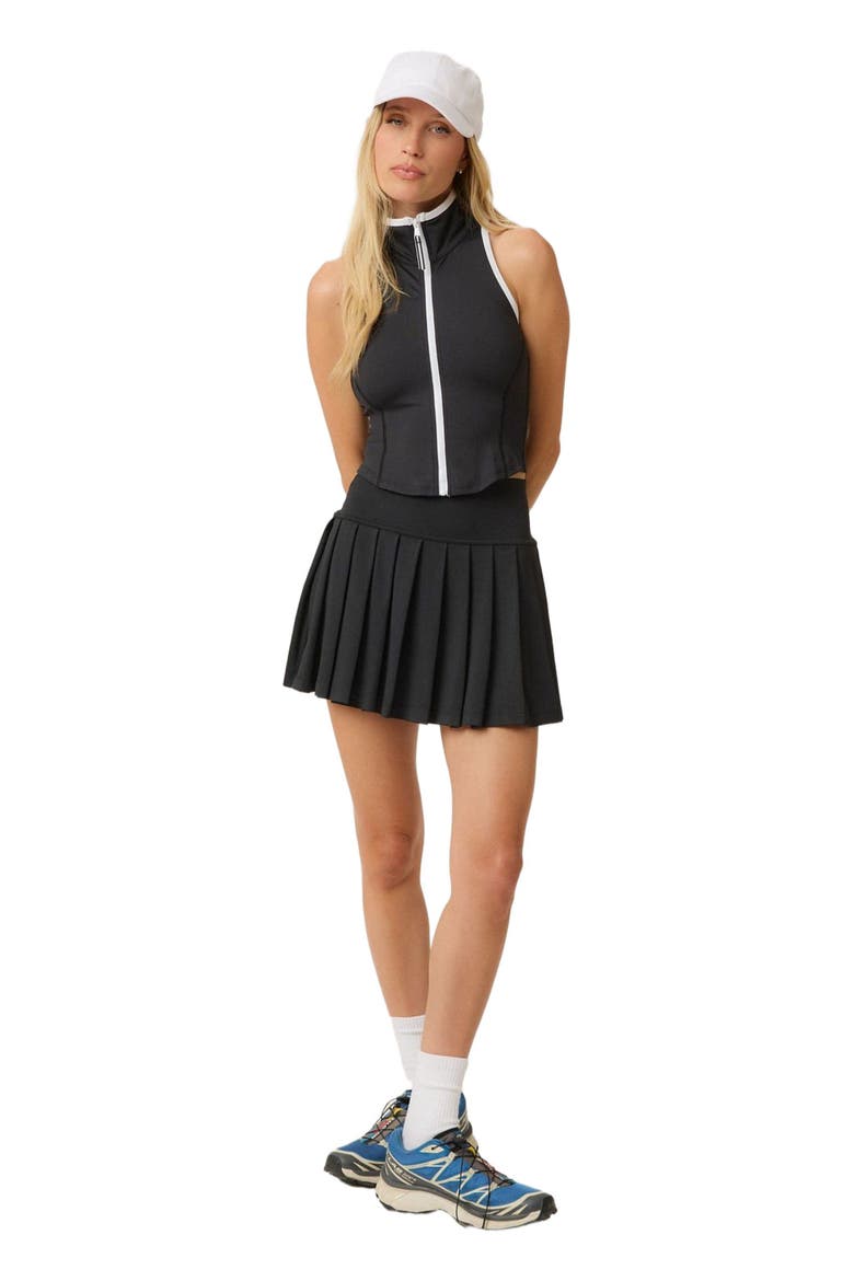 Zip Front Sport Vest, Alternate, color, Black