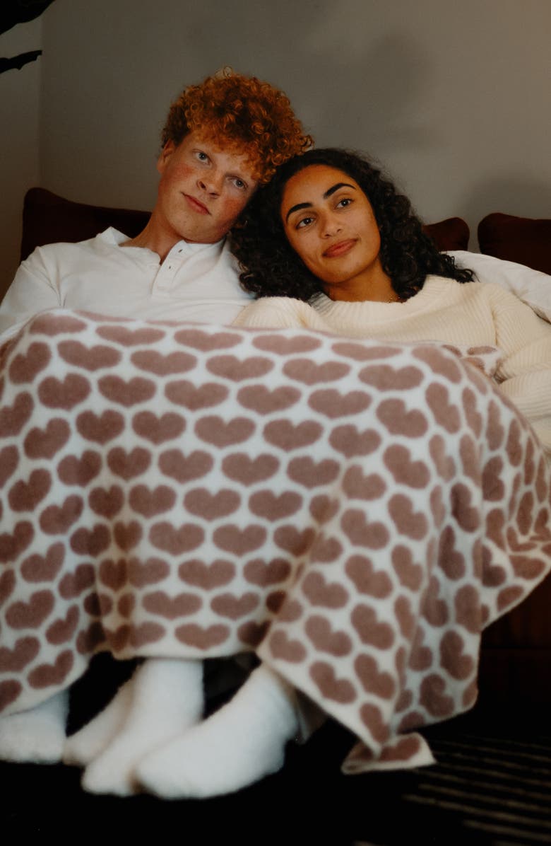 Little Giraffe Kids' Army Heart Throw Blanket, Alternate, color, 