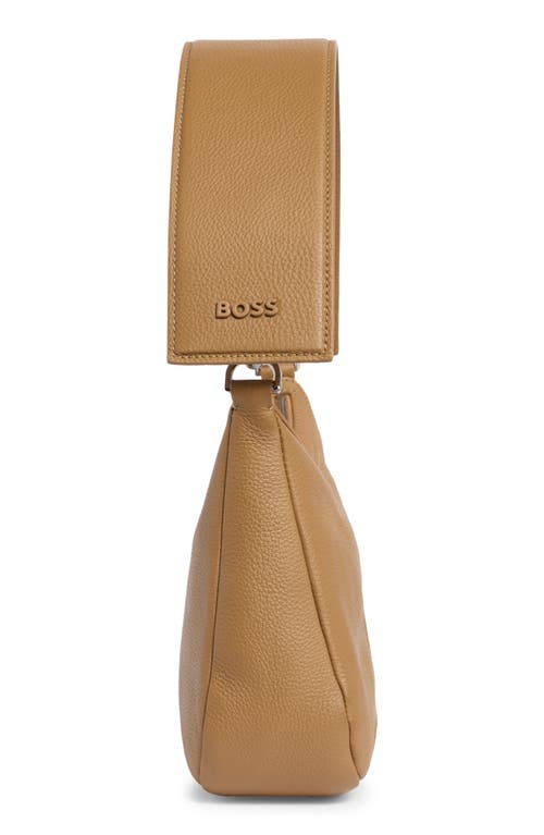 Hugo Boss Boss Audrey Small Hobo Bag In Brown
