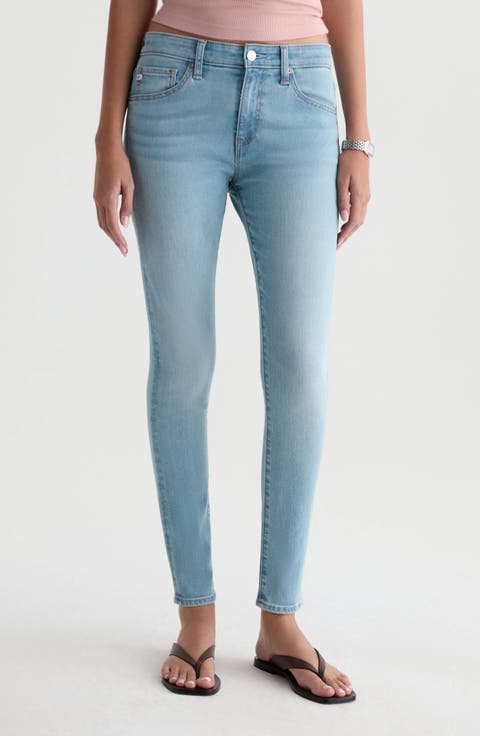 Farrah Mid Rise Ankle Skinny Jeans (Brix)