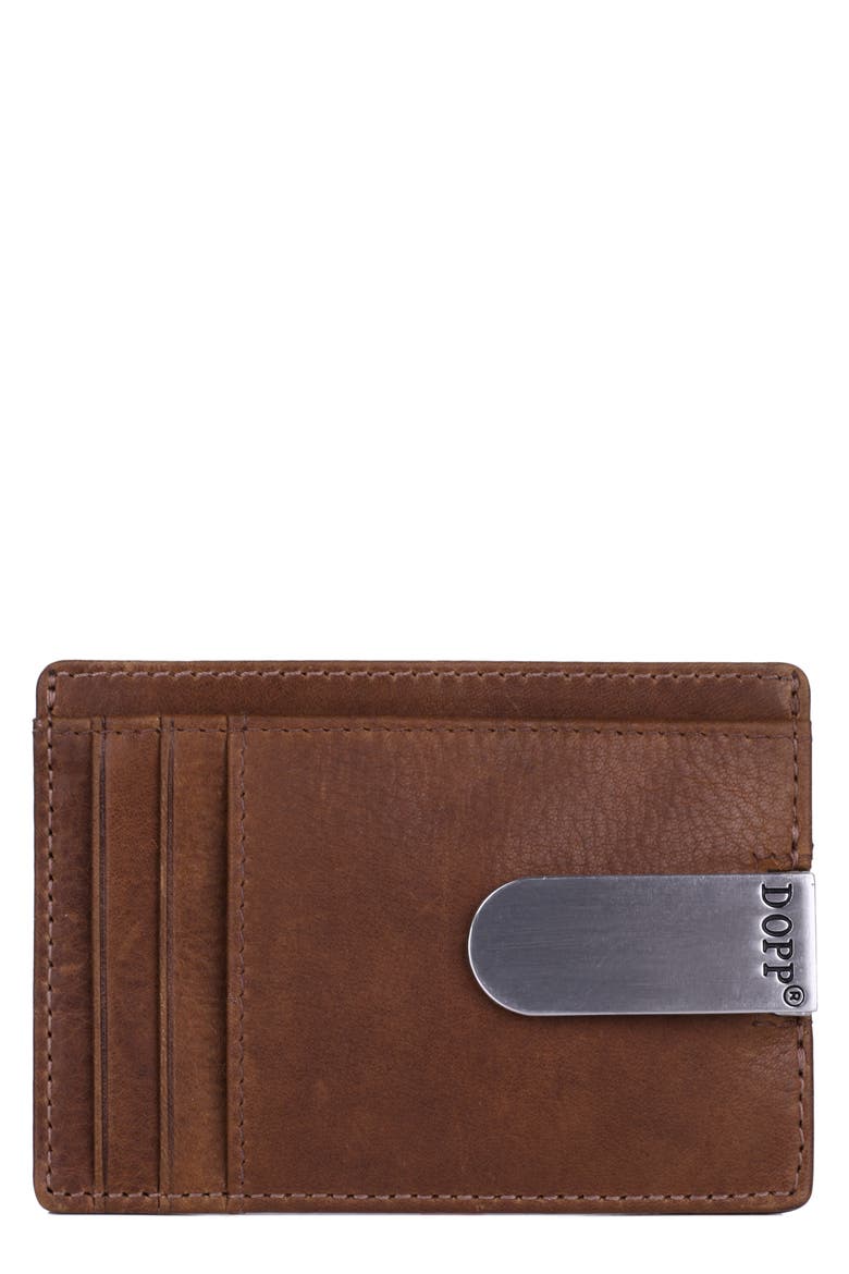 American Lodge Front Pocket Money Clip Wallet, Main, color, COGNAC