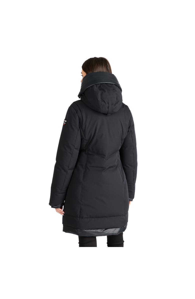 Pajar Rimi Mid Length Parka with Fixed Hood, Alternate, color, Black