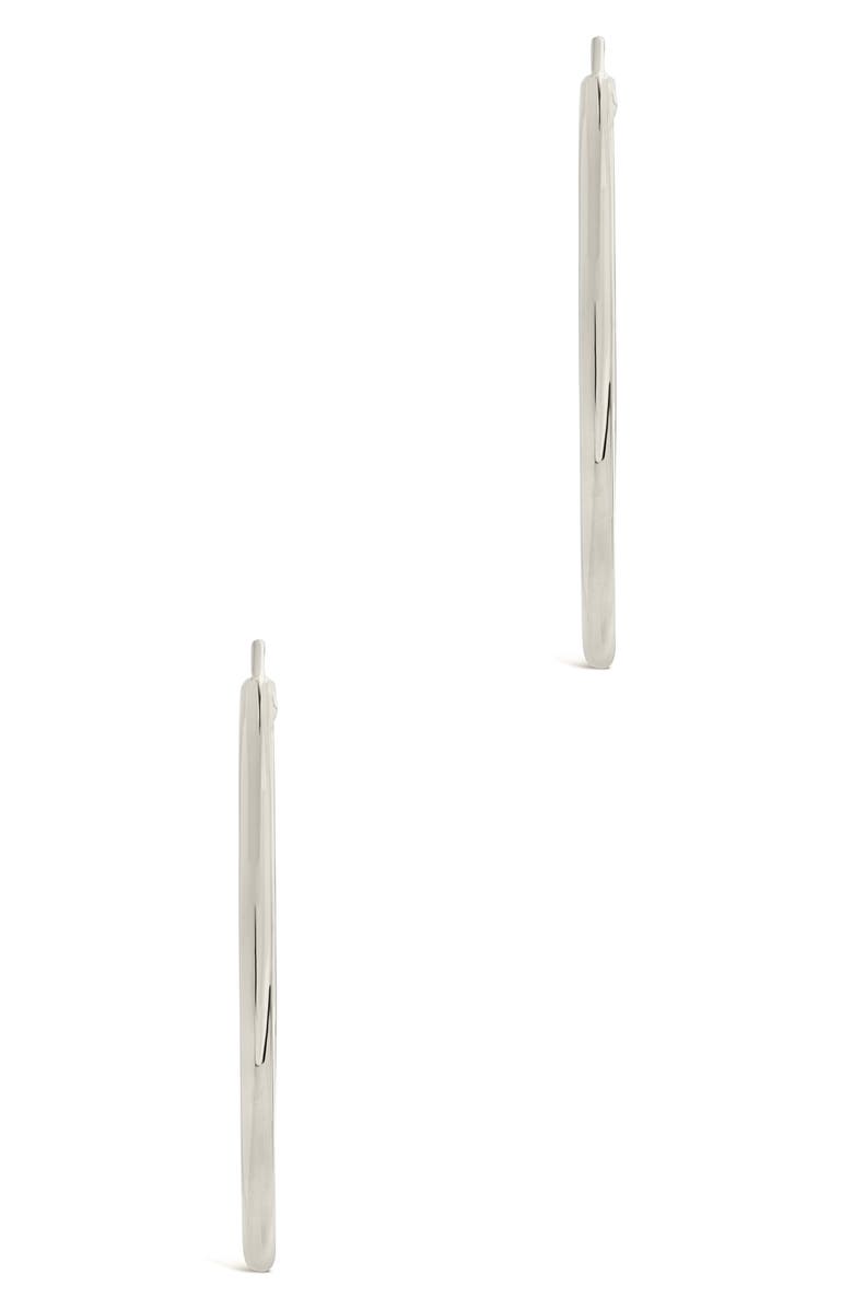 Sterling Forever Lucy Huggie Hoop Earrings, Alternate, color,