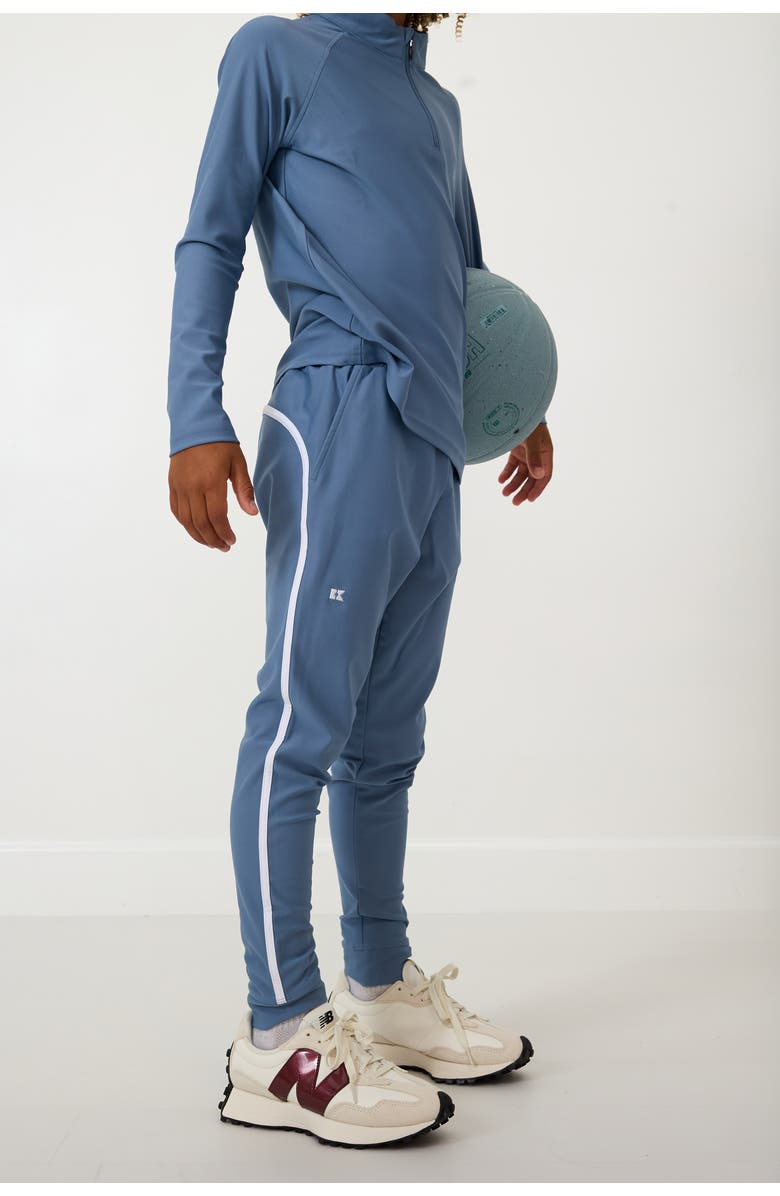 Courtside Kids Boys Warm-Up Retro Jogger Pant, Alternate, color, Slate Blue