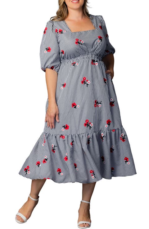 Bailey Square Neck Maxi Dress (Plus)