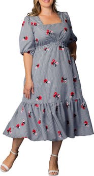 Kiyonna Bailey Square Neck Maxi Dress