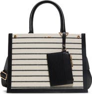 ALDO Daspias Canvas
Faux Leather Top Handle Bag