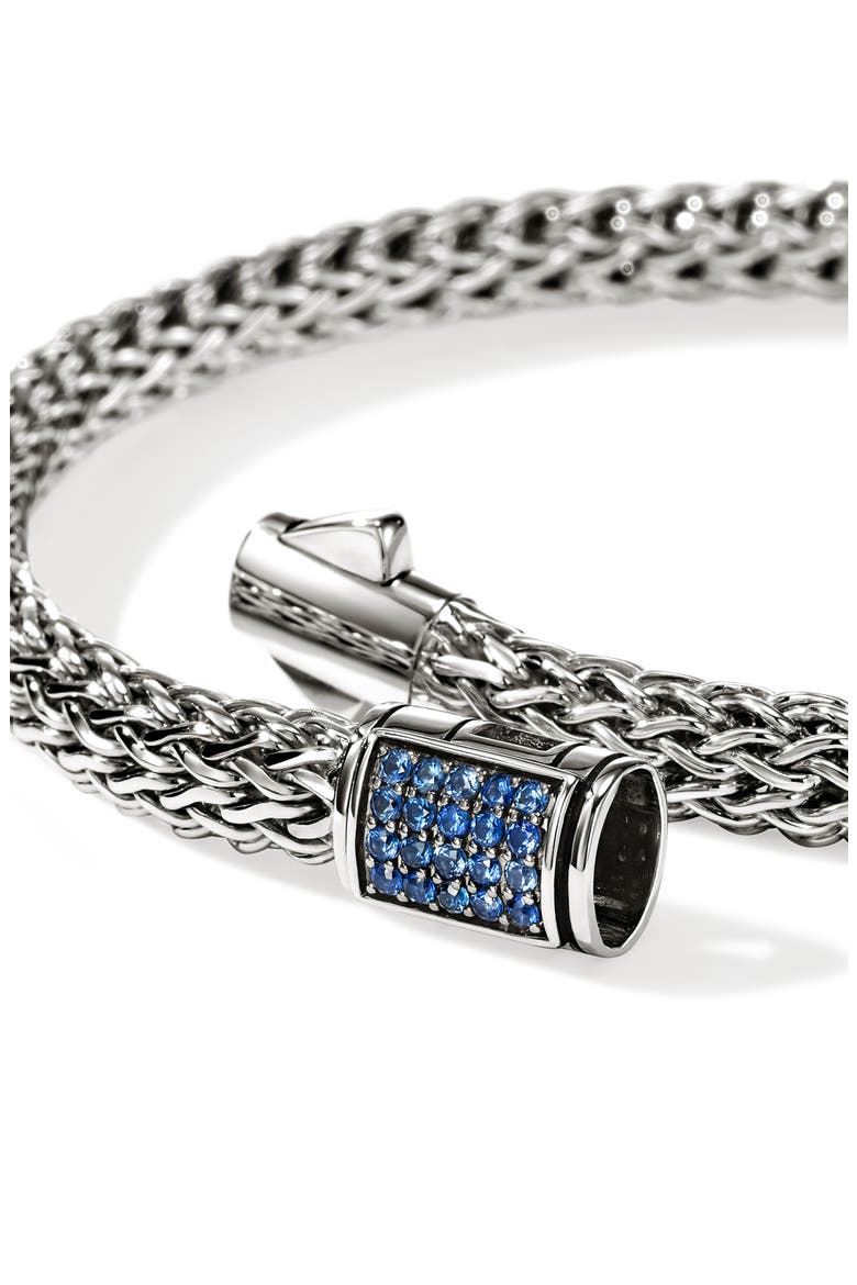 Icon Bracelet, Sterling Silver, Sapphires, 5MM, Alternate, color, BLUE SAPPHIRE