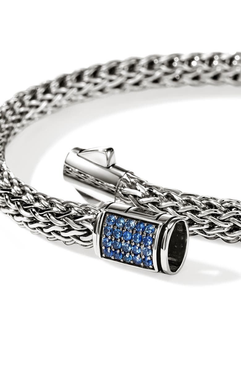 John Hardy Icon Bracelet, Sterling Silver, Sapphires, 5MM, Alternate, color, Blue Sapphire