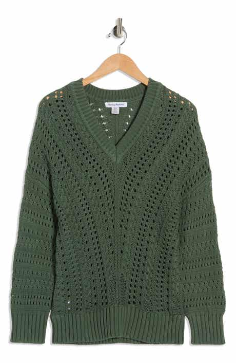 Tommy Bahama Beachy Open Stitch Cotton Sweater