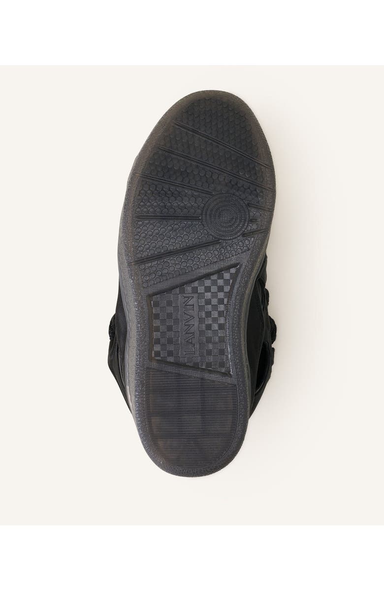 Lanvin Curb Sneakers In Satin, Alternate, color, Black