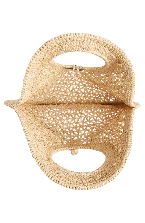 Jacquemus Le Petit Rond Raffia Shoulder Bag In Natural 142