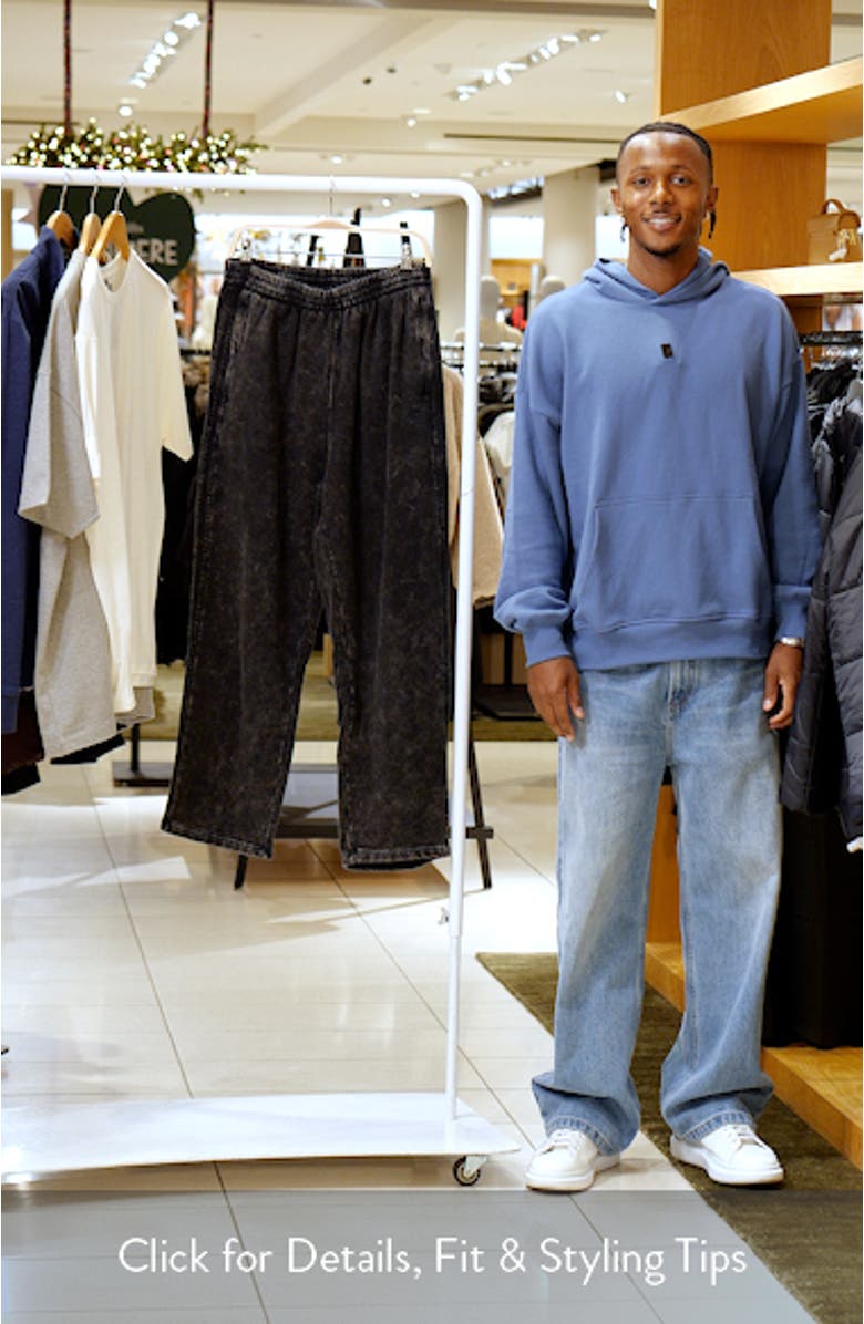 Washed Cotton Blend Sweatpants, sales video thumbnail