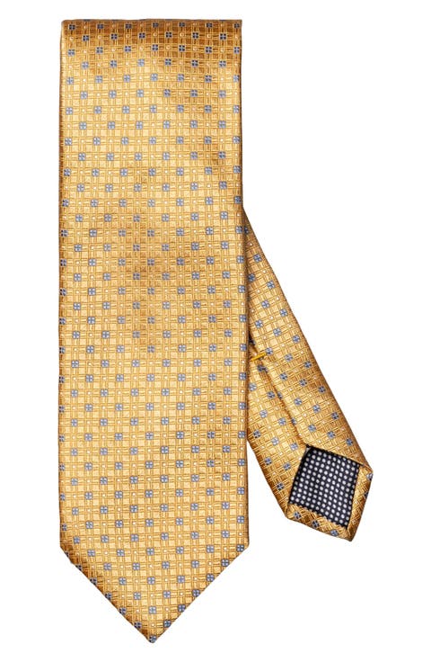 Micropattern Jacquard Silk Tie