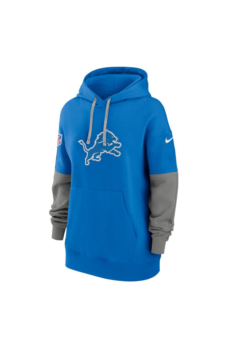 Nike Women's Nike Blue Detroit Lions 2024 Sideline Essential Fleece Pullover Hoodie, Alternate, color, Blue