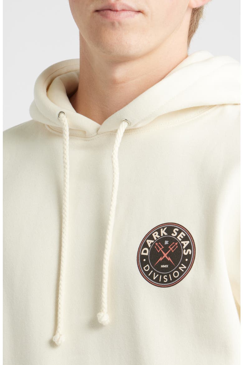 Time Teller Logo Graphic Fleece Hoodie, Alternate, color, IVORY