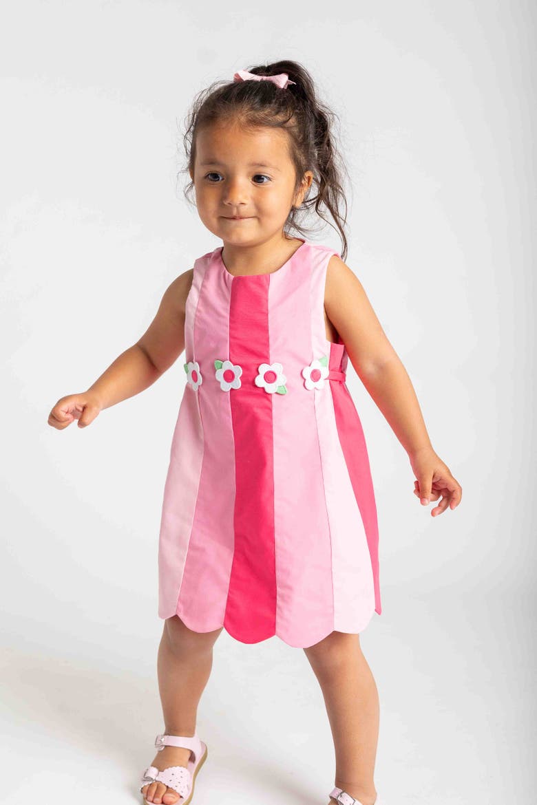 Poplin Panel Dress, Alternate, color, Pink