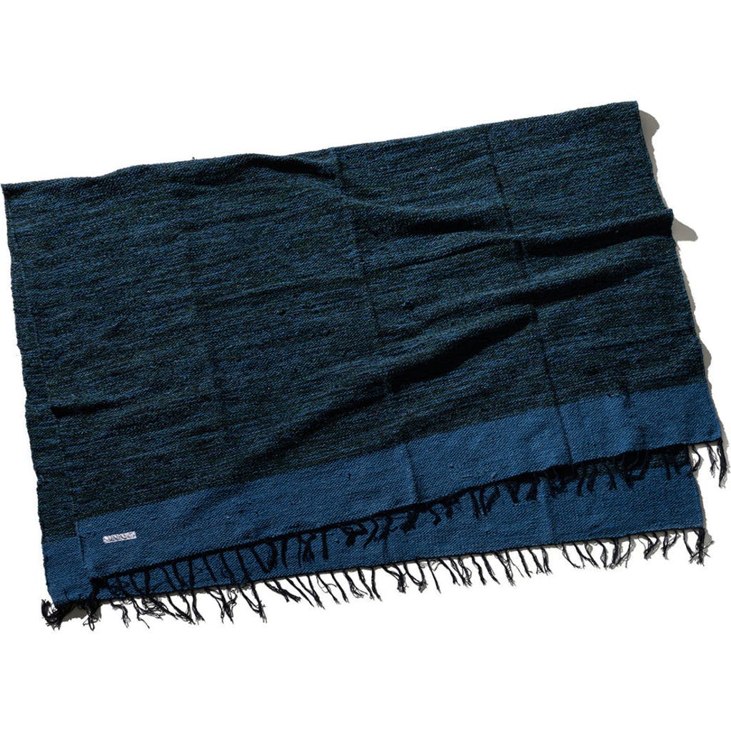 Puebco Handloomed Recycled Yarn Rug In Blue