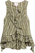 Cinq à Sept Azura Ruffle Sleeveless Top