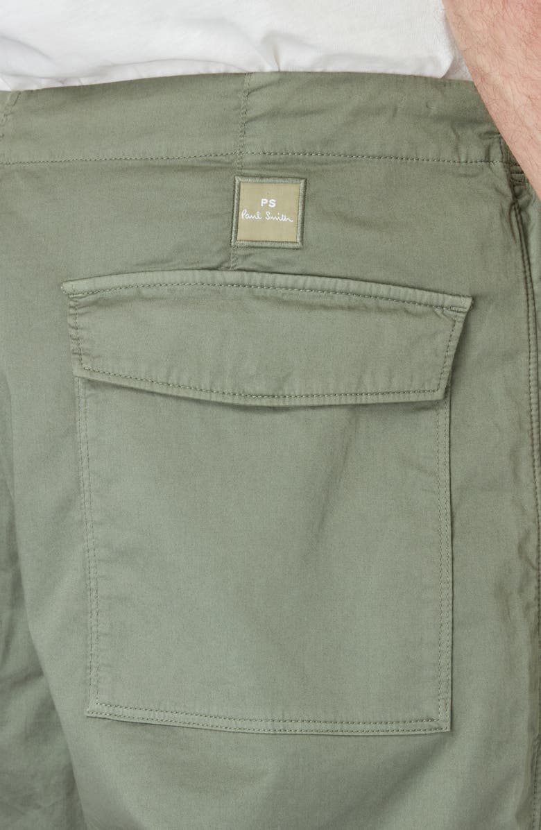 Paul Smith London Stretch Cotton Cargo Pants, Alternate, color, Light Greyish Green