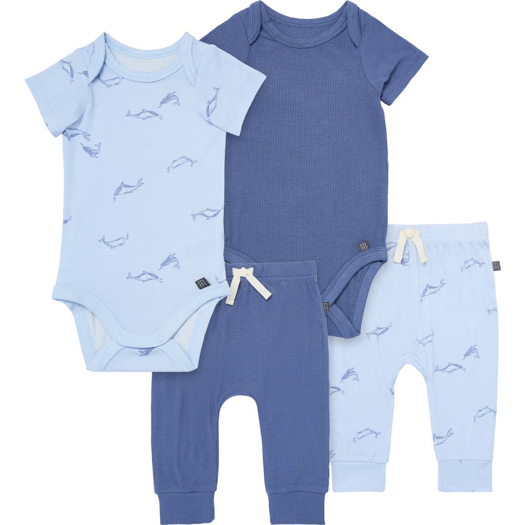 Modern Moments™ by Gerber Bodysuit and Pant Set in Light Blue Whale  product