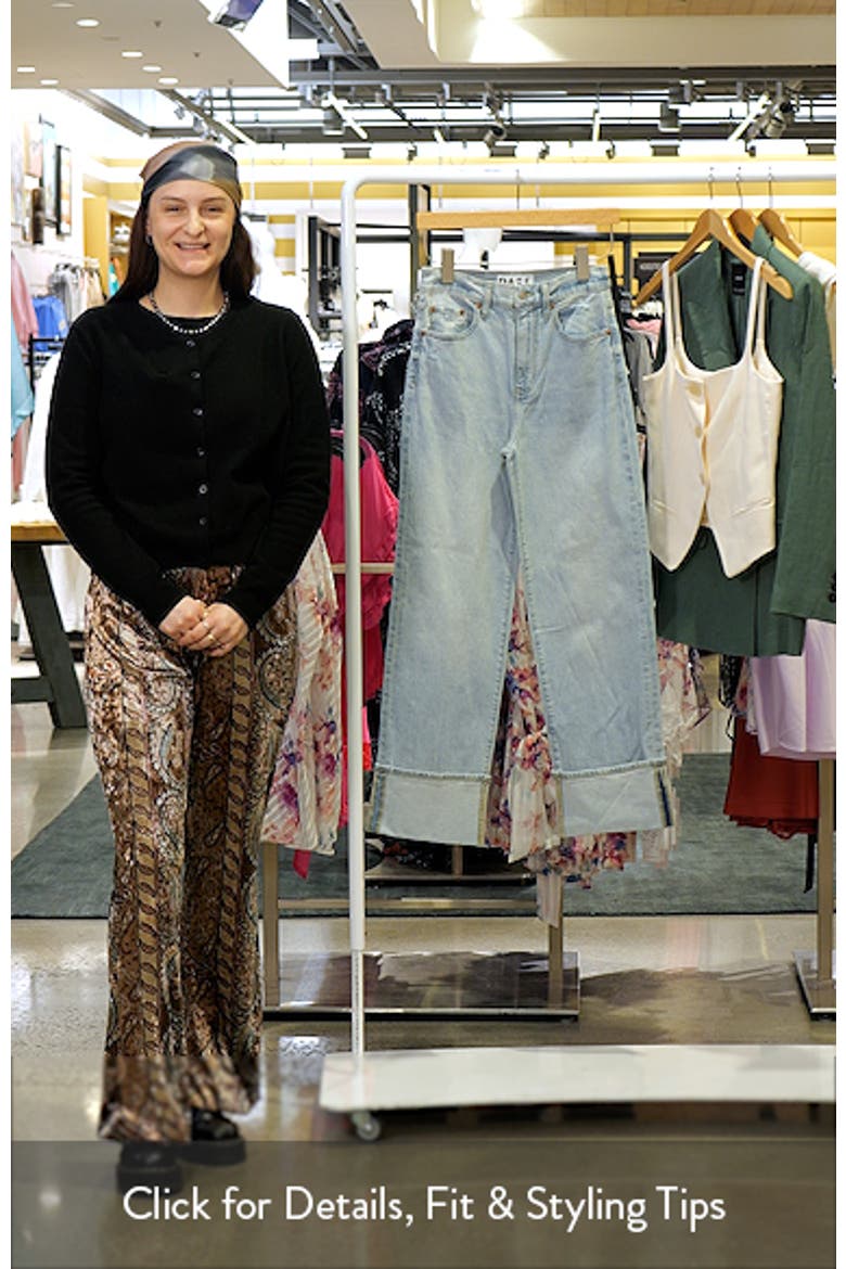 Eastside High Waist Cuff Crop Straight Leg Jeans video