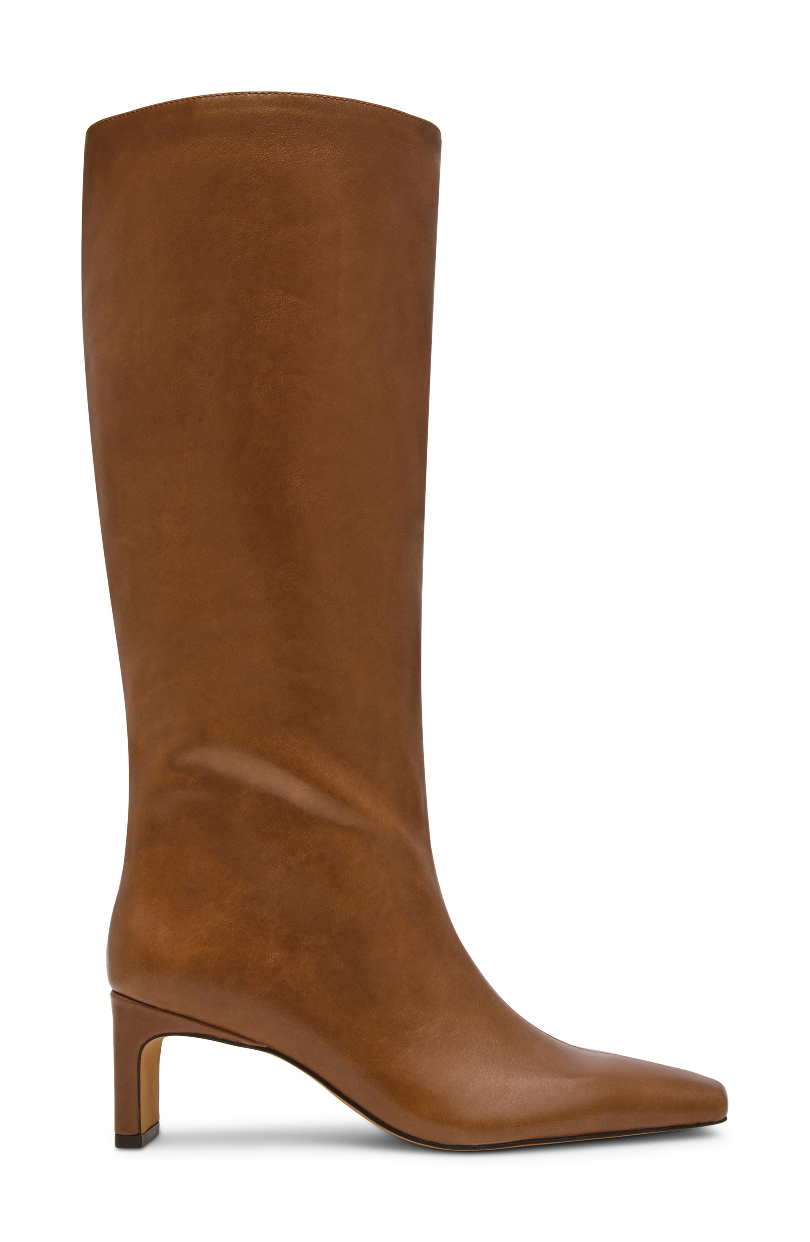 Jendi Leather Knee High Boot, Alternate, color, TAN LEATHER