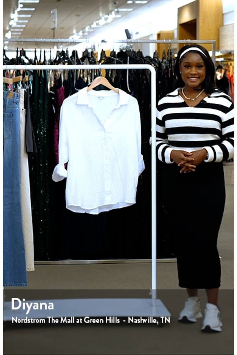Adele Oversize Cotton Gauze Button-Up Shirt video