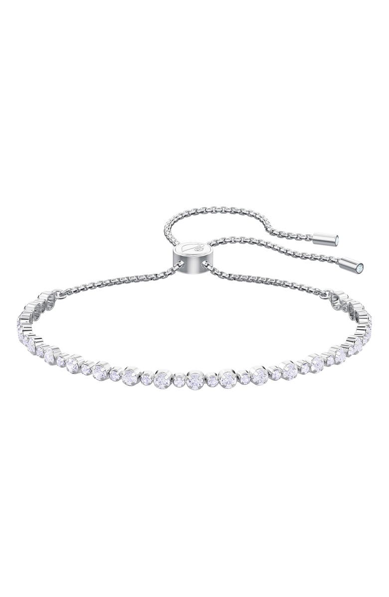 Swarovski Subtle Crystal Slider Bracelet, Alternate, color, 