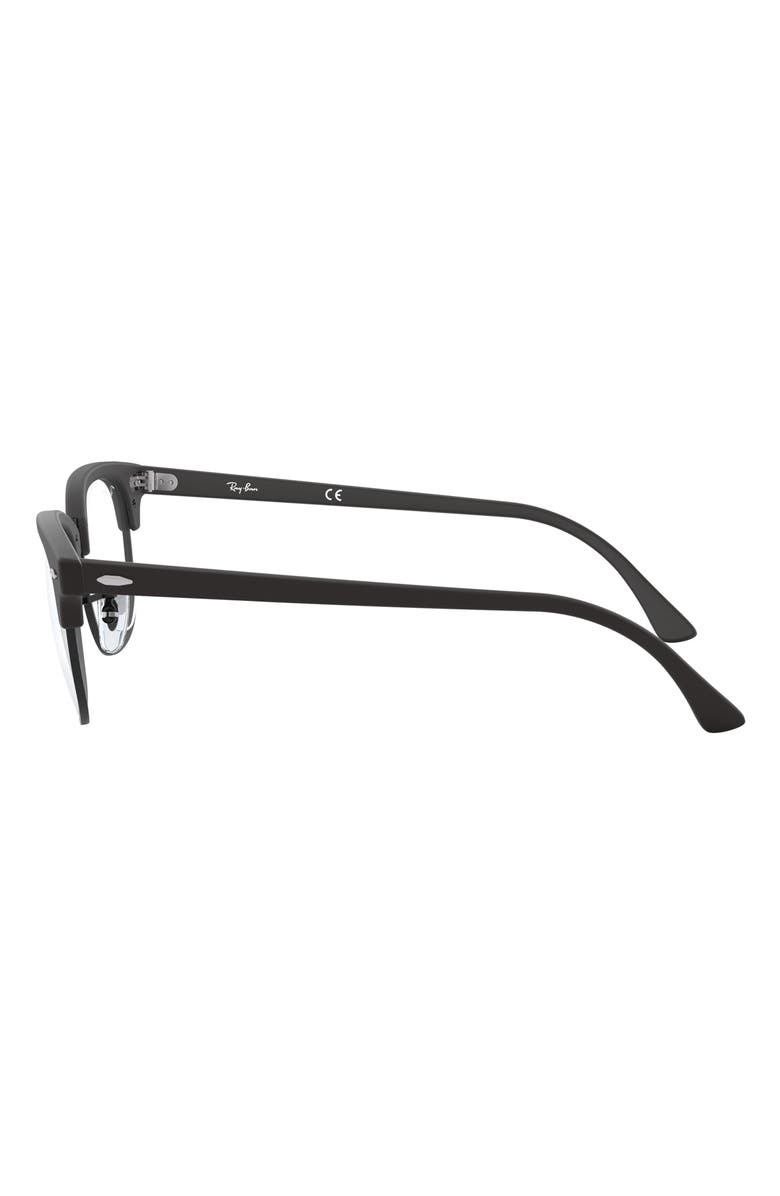 Ray-Ban 49mm Optical Glasses, Alternate, color, Matte Black