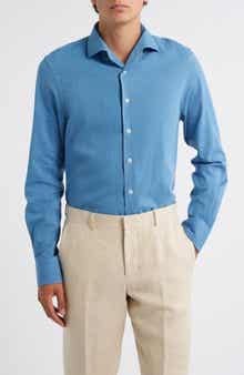 Denim Button-Up Shirt